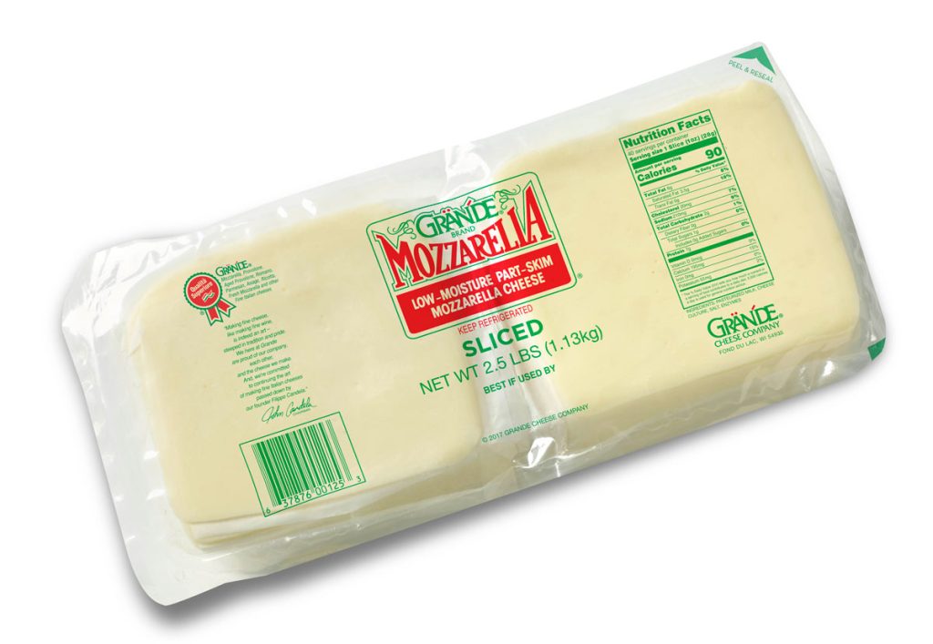 00125-Grande Mozzarella PS Sliced 2.5lb