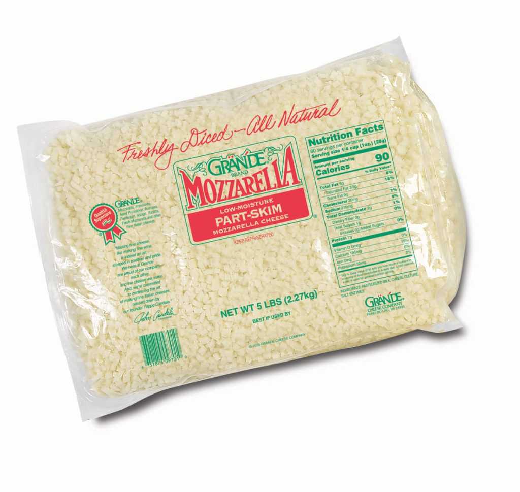 00701-Grande Mozzarella PS Dice 5lb