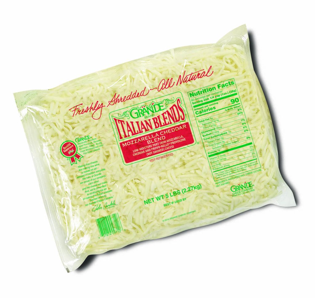 00712-Grande Mozzarella Cheddar Blend Shred 5lb