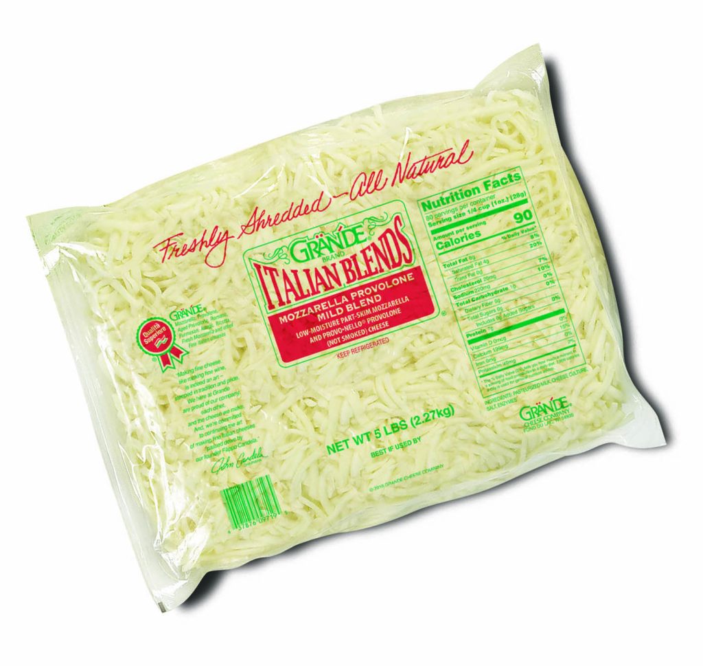 00719-Grande Mozzarella Prov Mild Shred 5lb