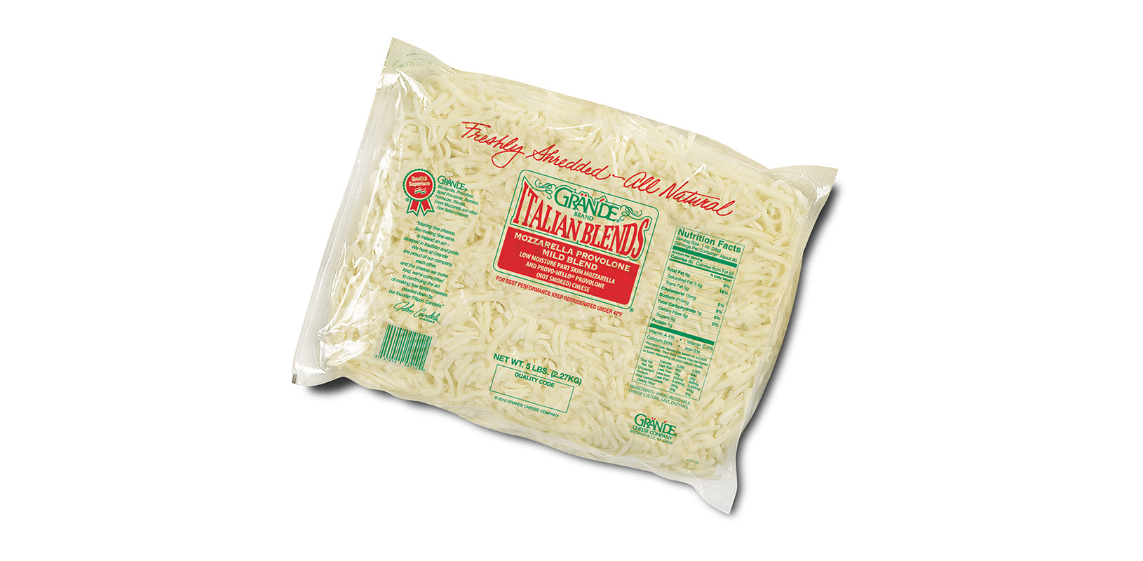 Mozzarella Provolone Mild Blend Cheese Shredded