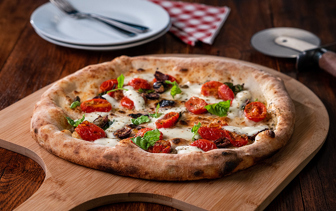 Pizza Giganten Caprese - Pomodoro e Mozzarella - Papa Toni's - 800 g